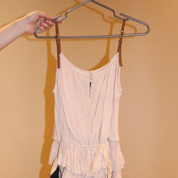 Pink Dress with Lace Belt - Picture 1 of 2